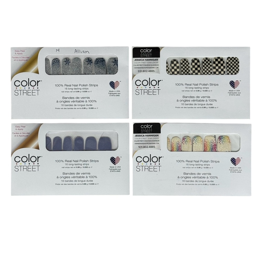 NEW Color Street Nail Polish Strips Lot of 14 Assorted Glitter + 12 Sample Packs - Picture 2 of 6